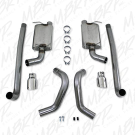 MBRP 11-12 Ford Shelby GT 500 T304 3in Cat Back Dual Split Rear Race Version 4.5in Tips