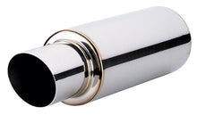 Load image into Gallery viewer, Vibrant TPV Round Muffler (23in Long) with 4in Round Tip Straight Cut - 4in inlet I.D.