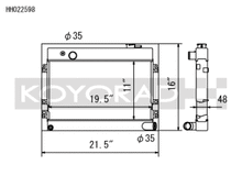 Load image into Gallery viewer, Koyo 68-73 Datsun 510 1.6L (MT) Radiator