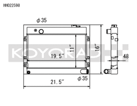 Koyo 68-73 Datsun 510 1.6L (MT) Radiator
