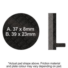 Load image into Gallery viewer, EBC 88-02 Yamaha YFS 200 Blaster Rear Left R Series Sintered Brake Pads