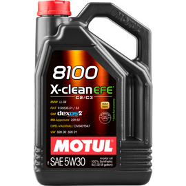 Motul 5L Synthetic Engine Oil 8100 X-Clean 5W30
