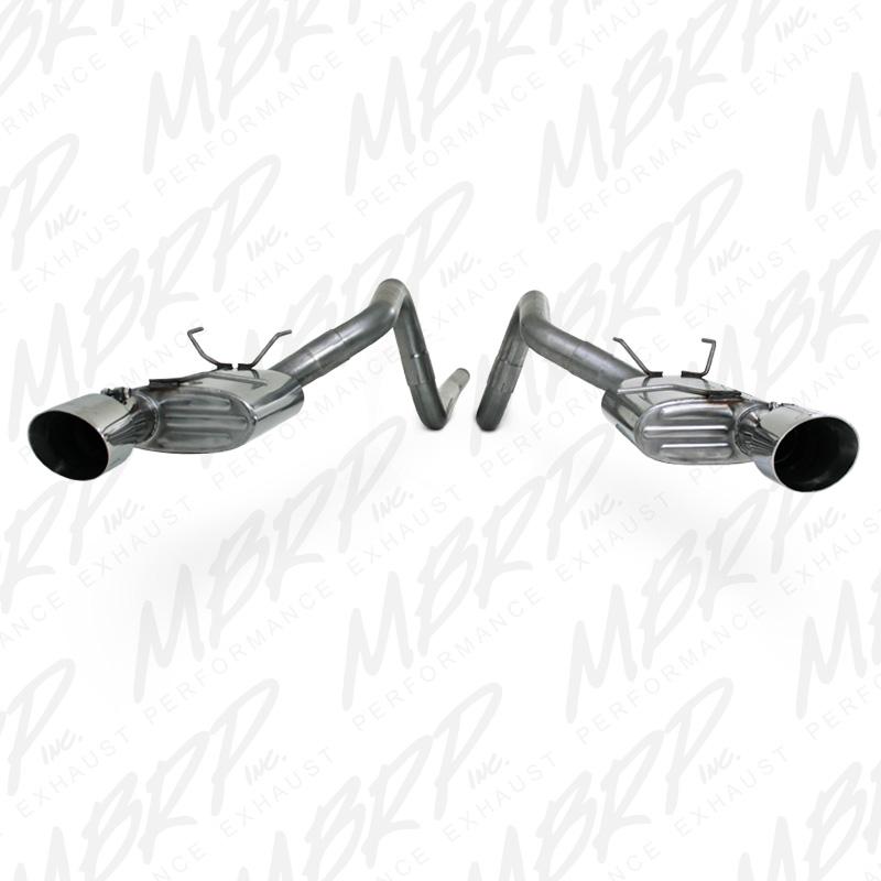 MBRP 11-12 Ford Shelby GT 500 T304 3in Cat Back Dual Split Rear Race Version 4.5in Tips