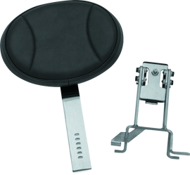 Kuryakyn Plug-N-Go Driver Backrest 14-Up Indian Black Pad, Chrome