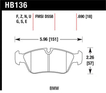 Load image into Gallery viewer, Hawk BMW 318i/318iC/318iS/318Ti/325Ci/325i/325iS/325Xi/328Ci/328iC/328iS/Z3 Race DTC-60 Frt Brk Pads