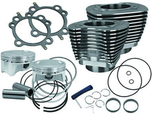 Load image into Gallery viewer, S&amp;S Cycle 07-17 BT Models 110in Sidewinder Big Bore Kit - Wrinkle Black