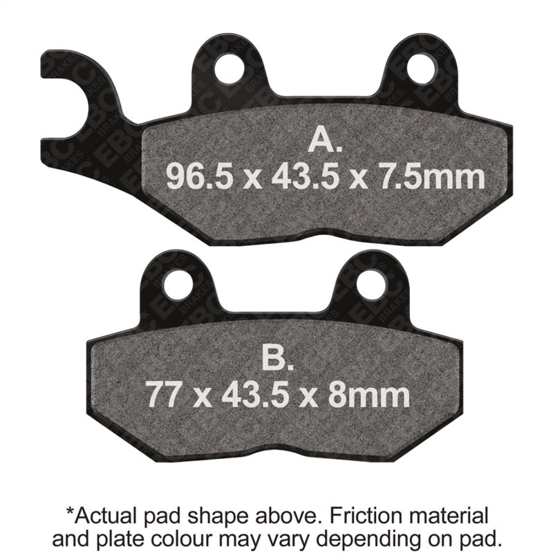 EBC 92-97 Triumph Hinckley Tiger 885cc Front Left Sintered HH Brake Pads