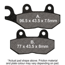 Load image into Gallery viewer, EBC 92-97 Triumph Hinckley Tiger 885cc Front Left Sintered HH Brake Pads