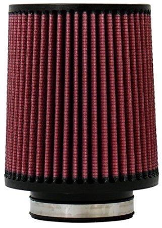 Injen High Performance Air Filter - 3 1/2 Black Oiled Filter 6  Base / 6 7/8 Tall / 5 1/2 Top