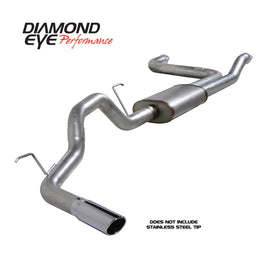 Diamond Eye KIT 3-1/2in Catback Single GAS AL NISSAN TITAN 5.6L 07-10