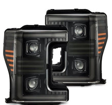 Load image into Gallery viewer, AlphaRex 17-19 Ford F-250/350/450/550 Super Duty PRO-Series Proj Headlights Alpha-Bk w/SS &amp; DRL