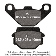 Load image into Gallery viewer, EBC 94-97 Buell M2 Cyclone Disc has Countersunk bolt holes Rear Left FA-SFA-TT-X Brake Pads