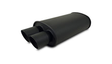 Load image into Gallery viewer, Vibrant StreetPower FLAT BLACK Oval Muffler with Dual 3in Outlet - 3in inlet I.D.