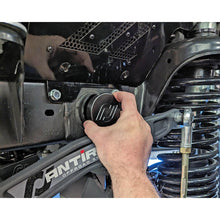 Load image into Gallery viewer, RockJock JK Frame Tube Plugs Frame Front CNC Machined Black Delrin