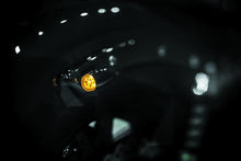 Load image into Gallery viewer, Kuryakyn Super Bright LED Mini Bullet Lights Amber Gloss Black