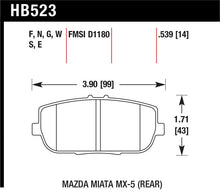 Load image into Gallery viewer, Hawk 06-10 Mazda Miata Mx-5 Rear HPS Sreet Brake Pads