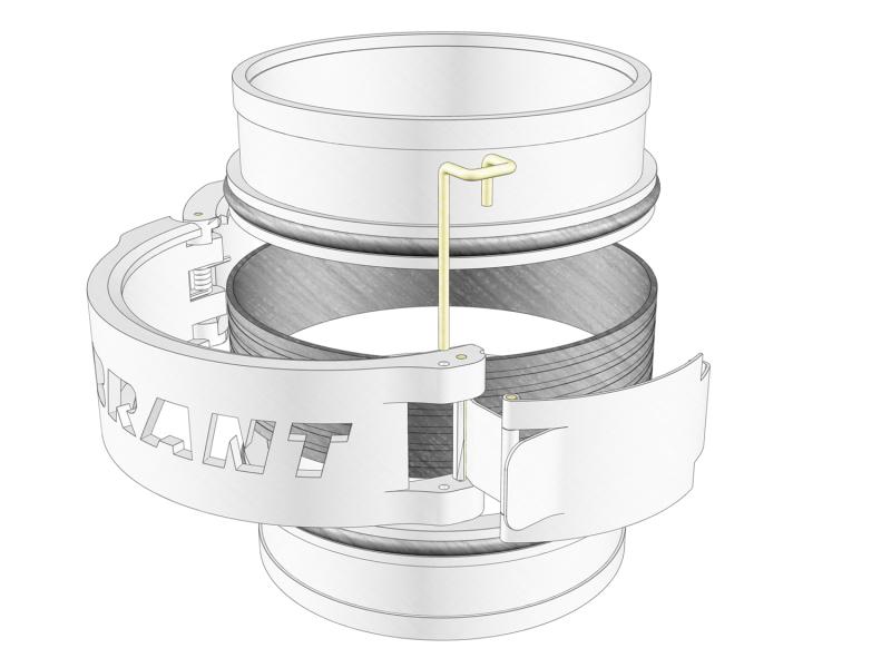 Vibrant Vanjen Aluminum Weld Fittings for 2.5in OD Tubing (for use with part #12565) - Sold In Pairs