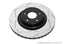 DBA 08-15 Mitsubishi EVO X Street T2 Slotted Rear Brake Rotor