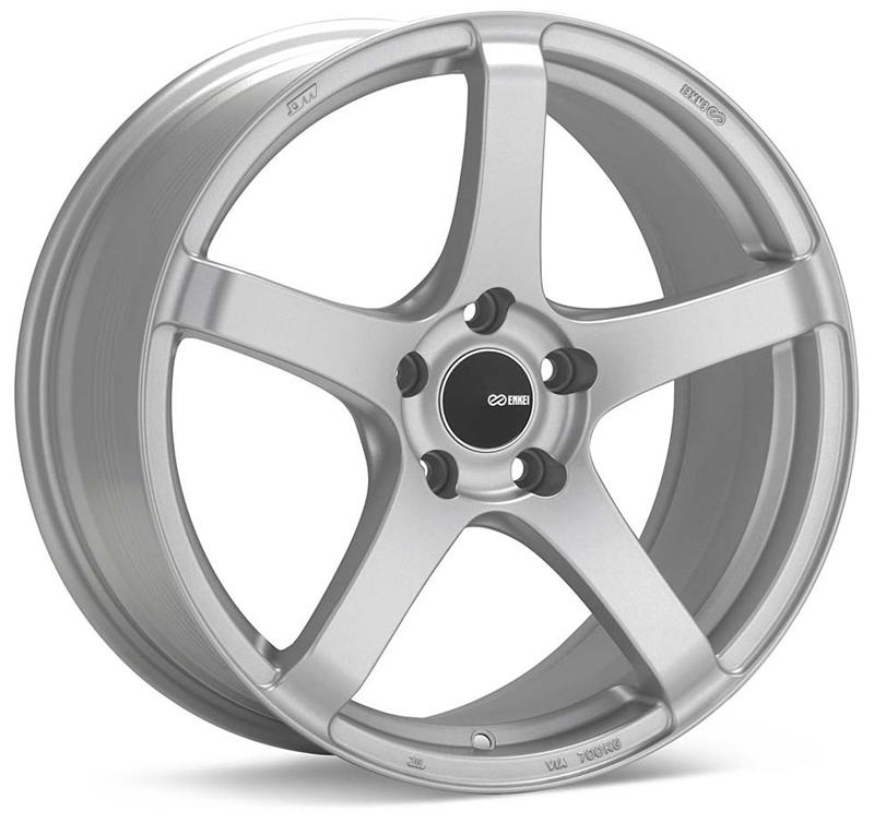 Enkei Kojin 18x9.5 30mm Offset 5x114.3 Bolt Pattern 72mm Bore Dia Matte Silver Wheel