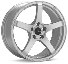 Enkei Kojin 18x9.5 30mm Offset 5x114.3 Bolt Pattern 72mm Bore Dia Matte Silver Wheel