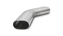Load image into Gallery viewer, Vibrant 3.5in Oval (Nominal Size) T304 SS 45 deg Mandrel Bend 6in x 6in leg lengths