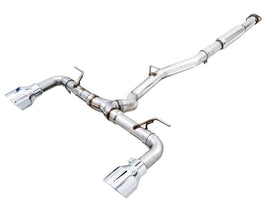 AWE Tuning Subaru BRZ/ Toyota GR86/ Toyota 86 Track Edition Cat-Back Exhaust- Chrome Silver Tips