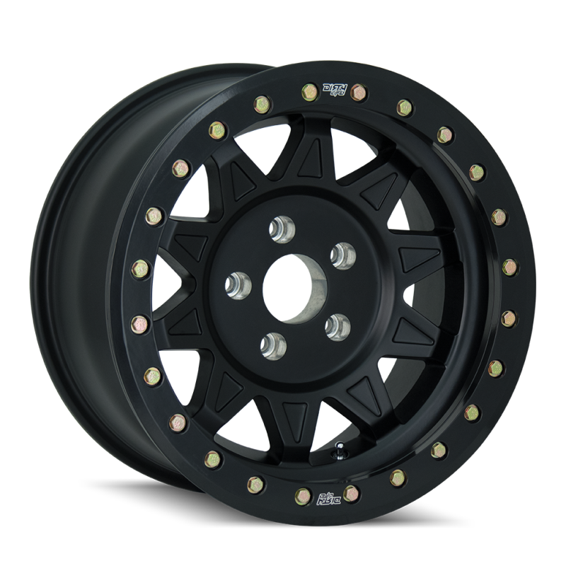 Dirty Life 9302 Roadkill 17x9/5x127 BP/-38mm Offset/71.5mm Hub Matte Black Wheel - Beadlock