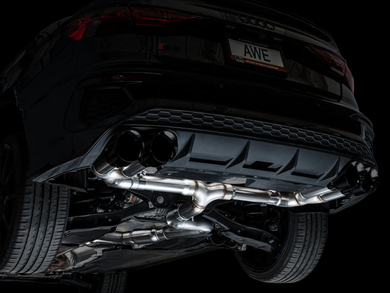 AWE Tuning 22-24 Audi 8Y S3 Track Edition Exhaust - Diamond Black Tips