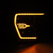 Load image into Gallery viewer, AlphaRex 21-22 Ford F-150 NOVA LED Proj Headlights Plank Style Alpha Blk w/Activ Light/Seq Signal