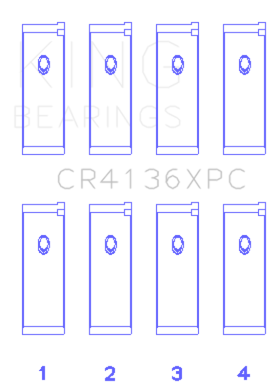 King Nissan SR20DE/DET RWD (2.0L) (Size STDX) Connecting Rod Bearing Set - Polymer Coated