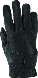 River Road Tucson Leather Perforated Gloves Black - Large