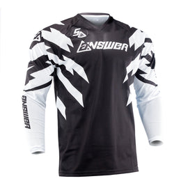 Answer 26 LE Syncron Rizz Vented Jersey Black/White/Cyan Youth - Medium