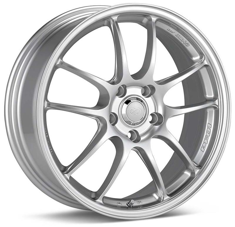 Enkei PF01SS 17x9 5x114.3 60mm Offset 75mm Bore Diameter Silver Wheel