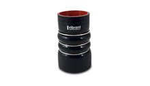 Load image into Gallery viewer, Vibrant 4 Ply Aramid Hump Hose w/3 SS Rings 4in ID x 7in Length - Black