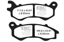 Load image into Gallery viewer, EBC 2011 Honda PCX 125 WW 125 EX2A Front Left FA-SFA-X Brake Pads