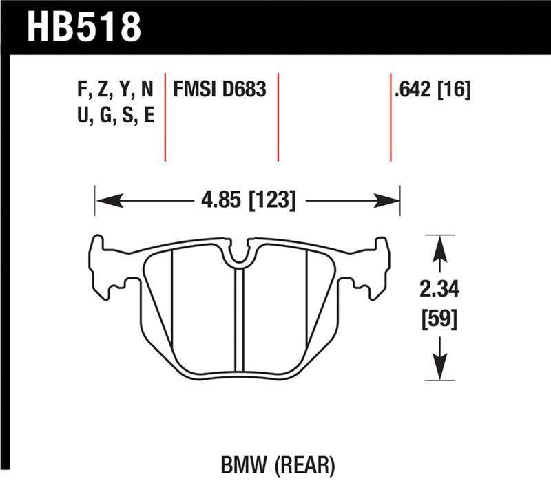 Hawk HP+ Street Brake Pads