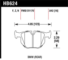 Load image into Gallery viewer, Hawk 06 BMW 330i/330xi / 07-09 335i / 07-08 335xi / 09 335d / 08-09 328i HP+ Street Rear Brake Pads