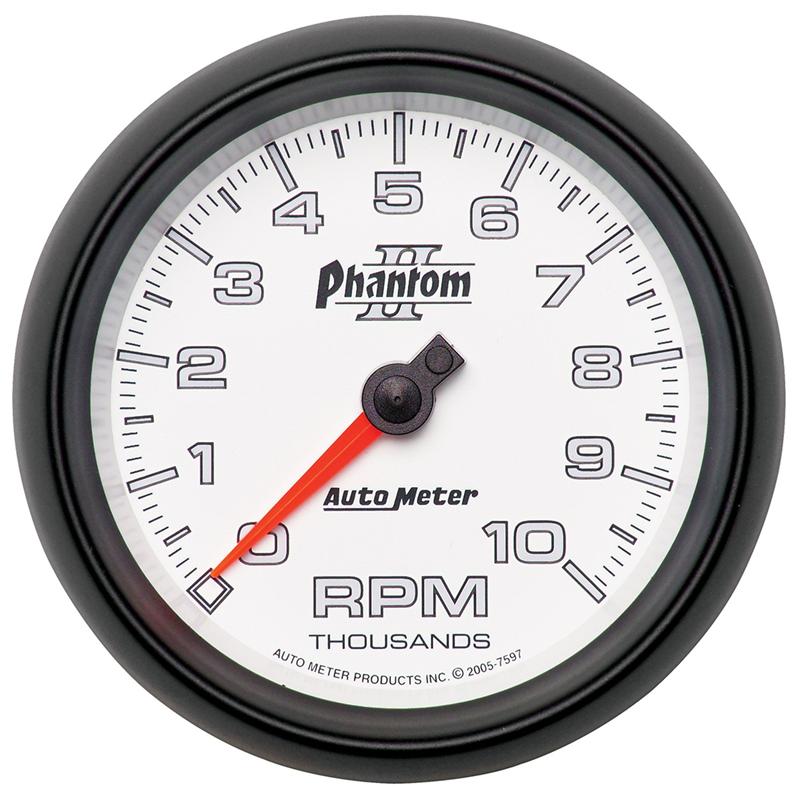 Autometer Phantom II 52.4mm Mechanical Vacuum / Boost Gauge 30 In. HG/30 PSI