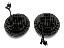 Load image into Gallery viewer, Raxiom 97-18 Jeep Wrangler TJ/JK Axial 7-Inch LED Headlights w/RGB Halo- Black Housing (Clear Lens)