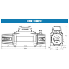 Load image into Gallery viewer, Superwinch 12000 LBS 12V DC 3/8in x 80ft Synthetic Rope SX12SR Winch - Semi Gloss Black