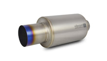 Load image into Gallery viewer, Vibrant Titanium Muffler w/Straight Cut Burnt Tip 2.5in. Inlet / 2.5in. Outlet