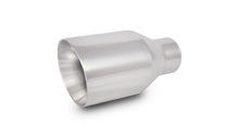 Load image into Gallery viewer, Vibrant 4in OD Round SS Exhaust Tip (Double Wall Angle Cut Beveled Outlet) 3in. ID Inlet