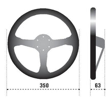 Load image into Gallery viewer, Sparco Steering Wheel 345 Leather Black