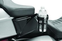 Load image into Gallery viewer, Kuryakyn Reflex Drink Holder Right Side HD Touring Passenger Mount 14 and Up Gloss Black