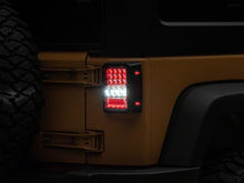 Load image into Gallery viewer, Raxiom 07-18 Jeep Wrangler JK Axial Series Lux LED Tail Lights- Black Housing (Clear Lens)