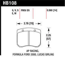 Load image into Gallery viewer, Hawk AP Racing 14mm Blue 9012 Race Brake Pads