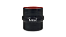 Load image into Gallery viewer, Vibrant 4 Ply Reinforced Silicone Hump Hose Connector - 1.5in I.D. x 3in long (BLACK)