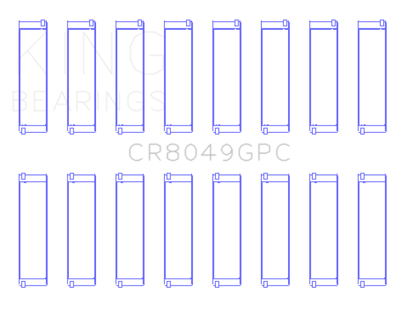 King Engine Bearings BMW N62/ N63/ S63/ N62N (Size STDX) Connecting Rod Bearing Set