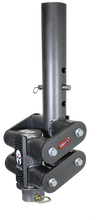 Load image into Gallery viewer, Gen-Y Spartan Torsion-Flex 5in Offset 4in RD Tube Gooseneck 2-5/16in Coupler Standard Height