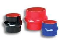 Load image into Gallery viewer, Vibrant 4 Ply Reinforced Silicone Hump Hose Connector - 4.5in I.D. x 3in long (BLACK)